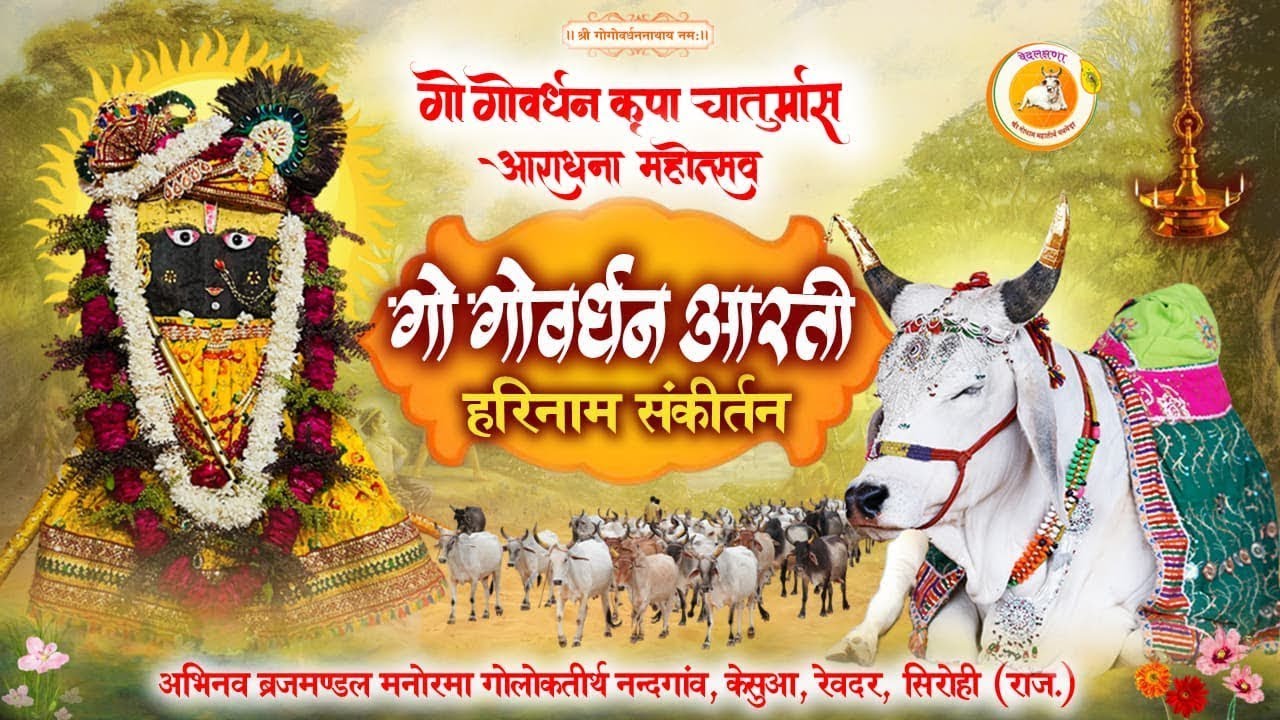 गो गोवर्धन आरती  हरिनाम संकीर्तन 13-1-2026