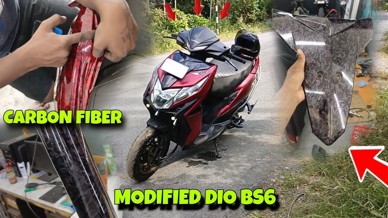 FULL MODIFIED DIO BS6 || CARBON FIBER 🥵 #andaman #viral #modified #diolover 