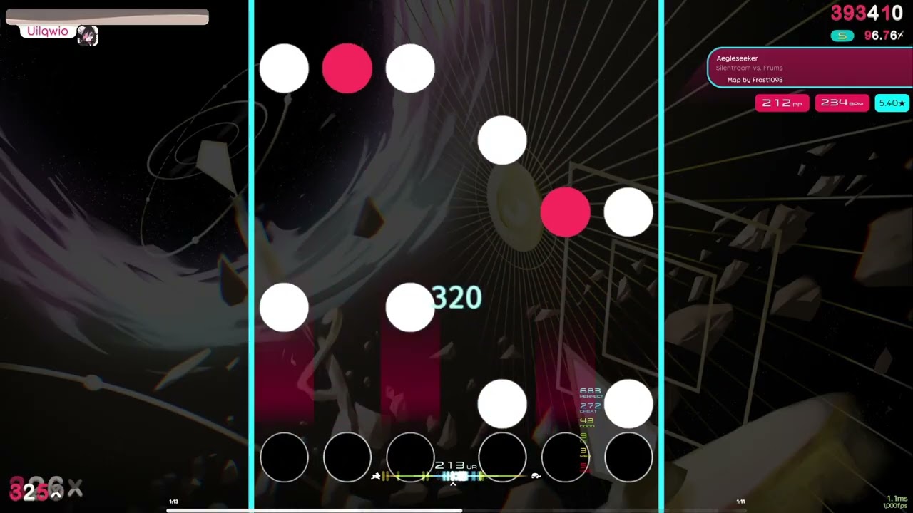 [6K] 254PP!!! | ☆5.40 Aegleseeker 96.33% | Osu!Mania