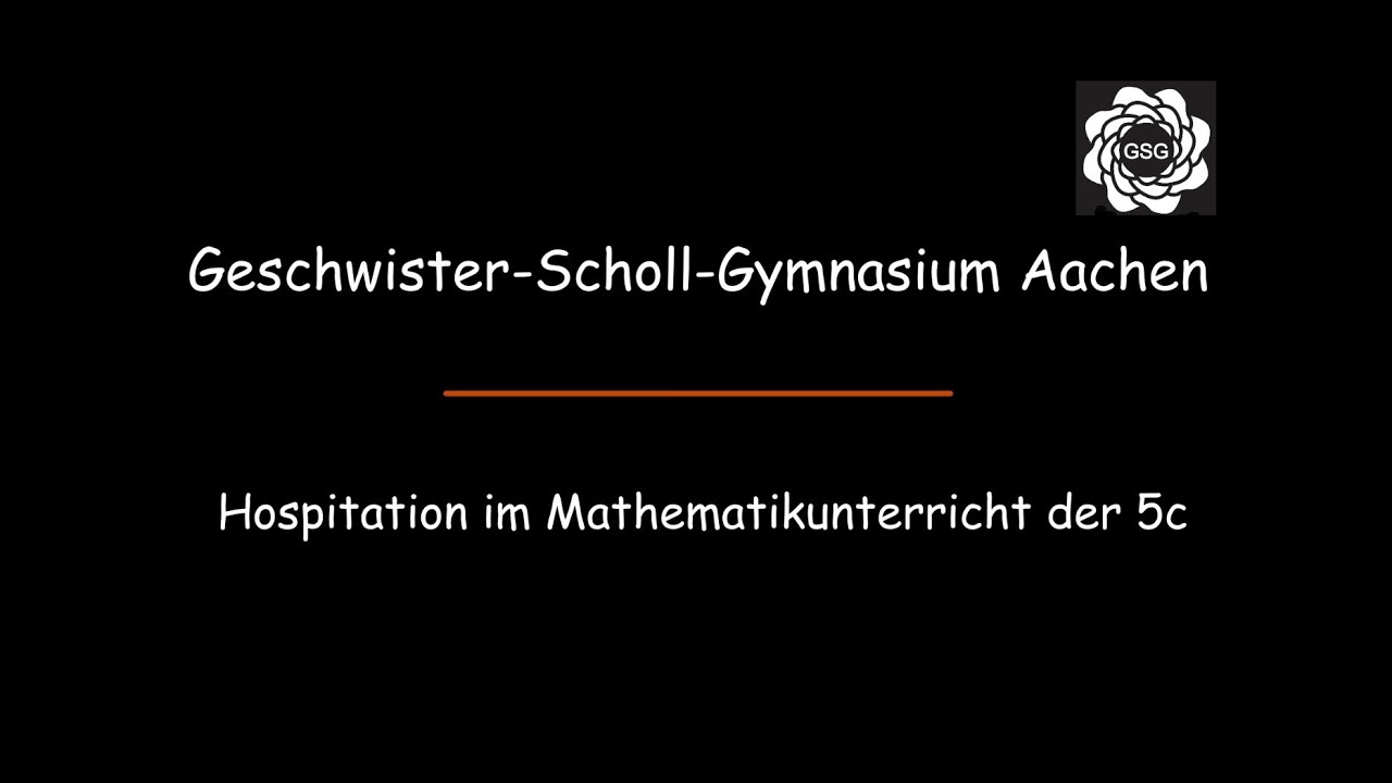 GSG Hospitation Mathematik - Tag der Offenen Tür 2020/21