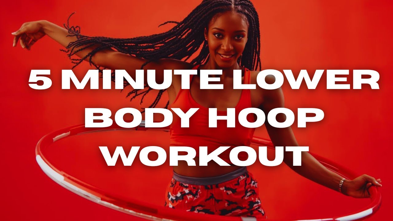 5-Minute Hula Hoop Lower Body Workout | Quick Leg Toning Routine