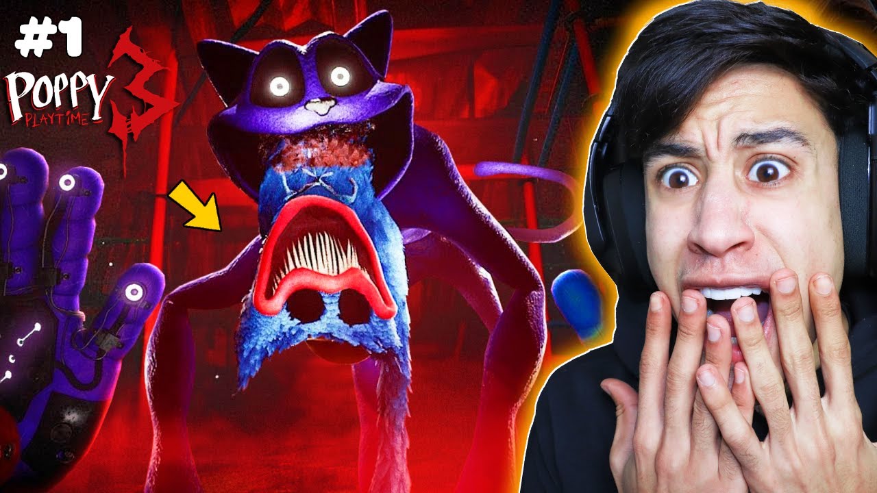 بوبى بلاى تايم شابتر 3 ظهور ارعب شخصية في اليوتيوب (كات ناب) | Poppy Playtime Chapter 3 !! 😱🔥