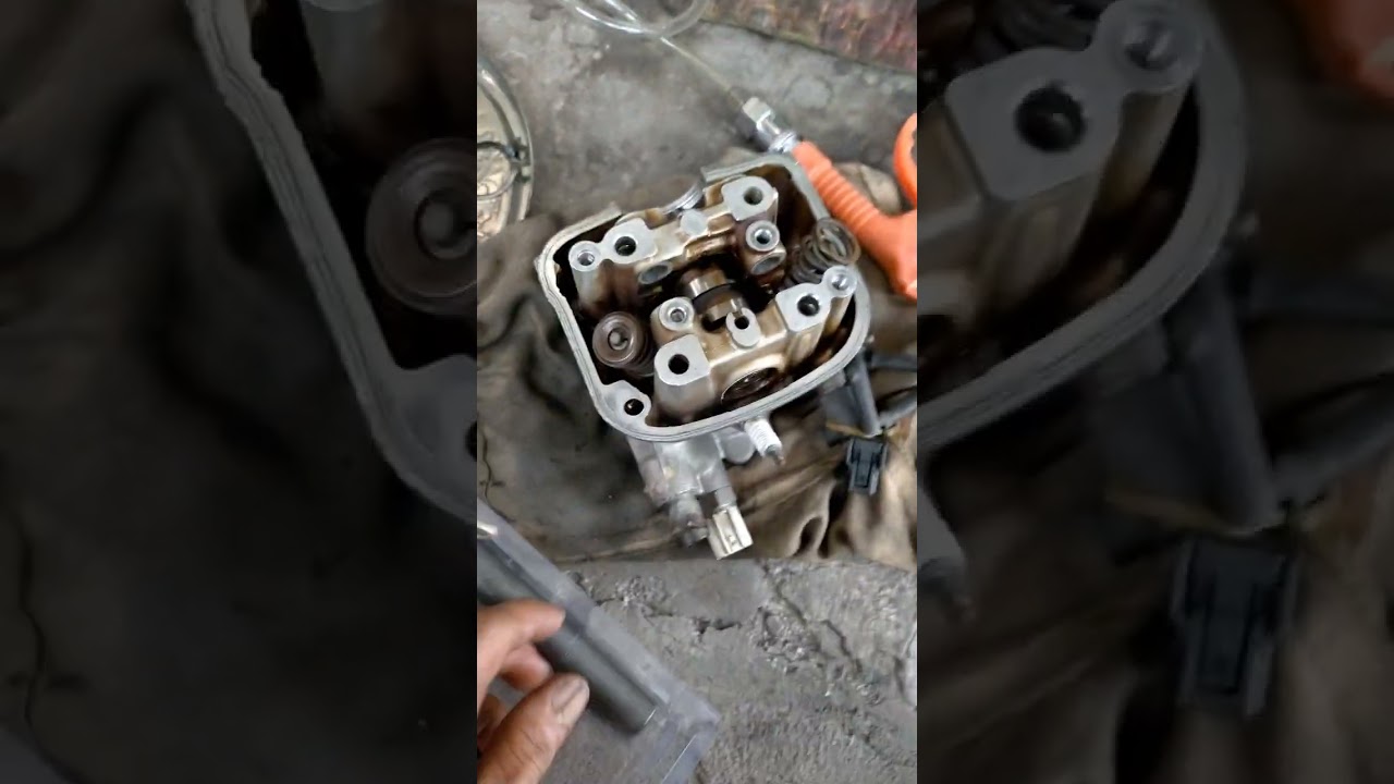 video hướng dẫn cách ráp dàn hơi đầu bò xi lanh supap xe AirBlade 110 đời 2012 hãng Honda