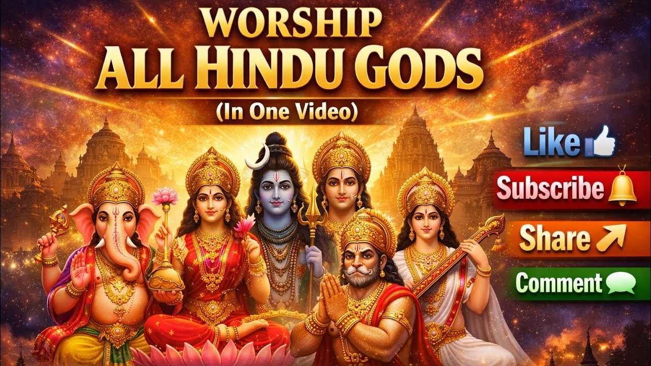 Worship all Hindu Gods in one video 🙏🪔🙏