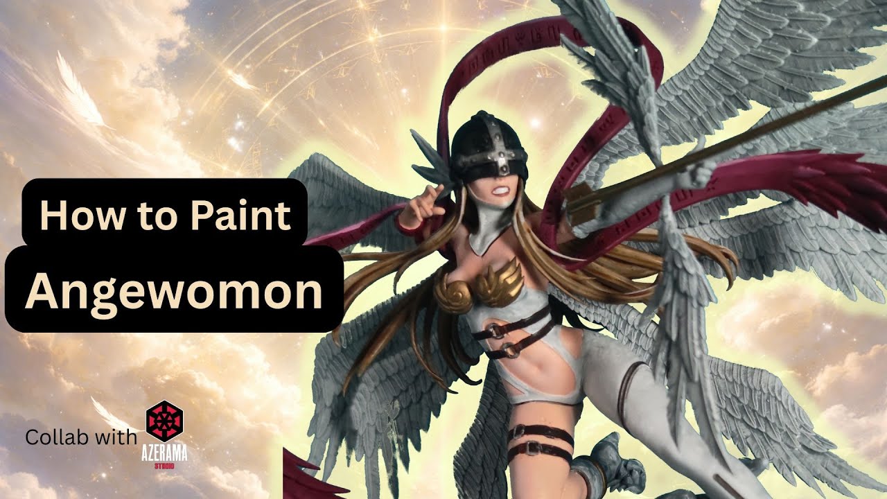 Angewomon Miniature – Full Painting Tutorial (Display Quality)