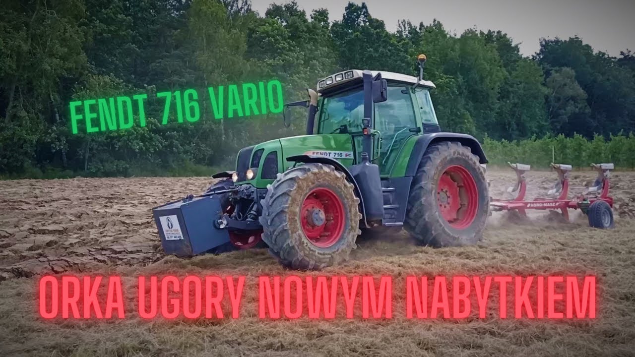 Ciężka orka ugoru z nowym nabytkiem firmy KOP KOS TRANS - Fendt 716 vario @oskarsad7564