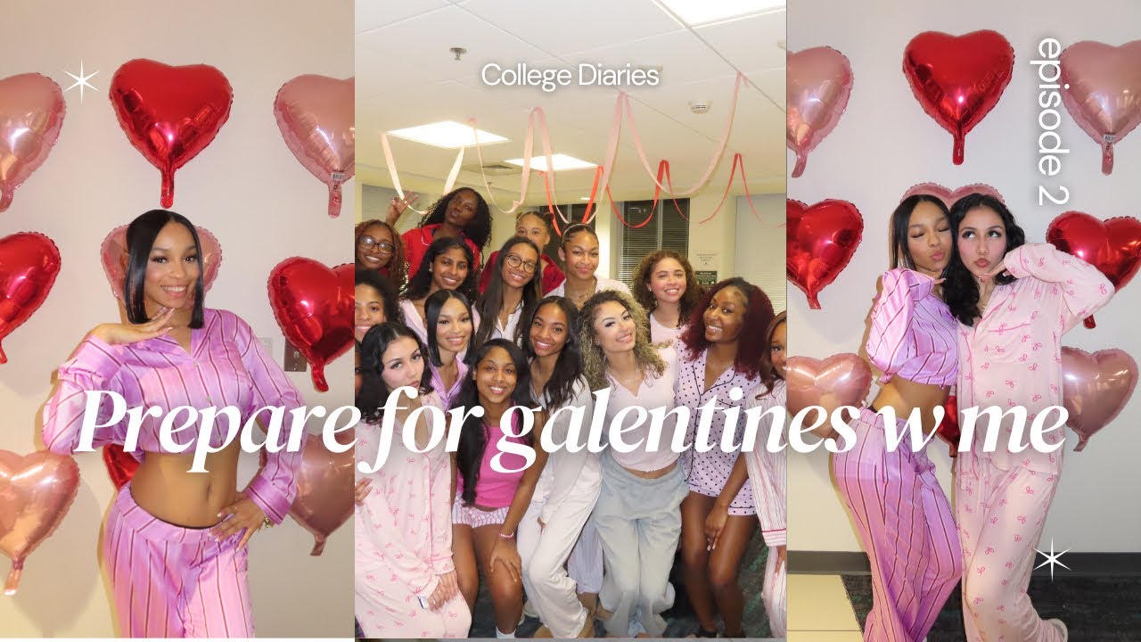 College Diaries: Prepare for galentines with me! (hosting, shopping, decorating)