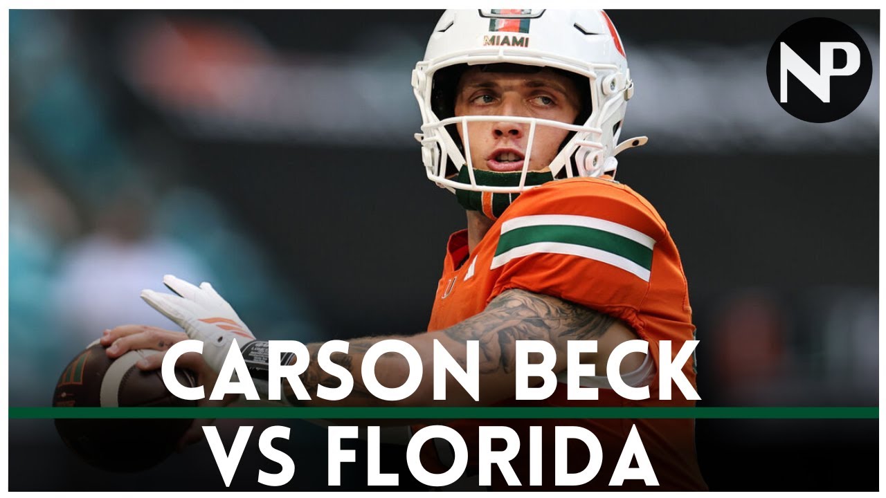 Miami vs Florida | Carson Beck NFL Draft Film