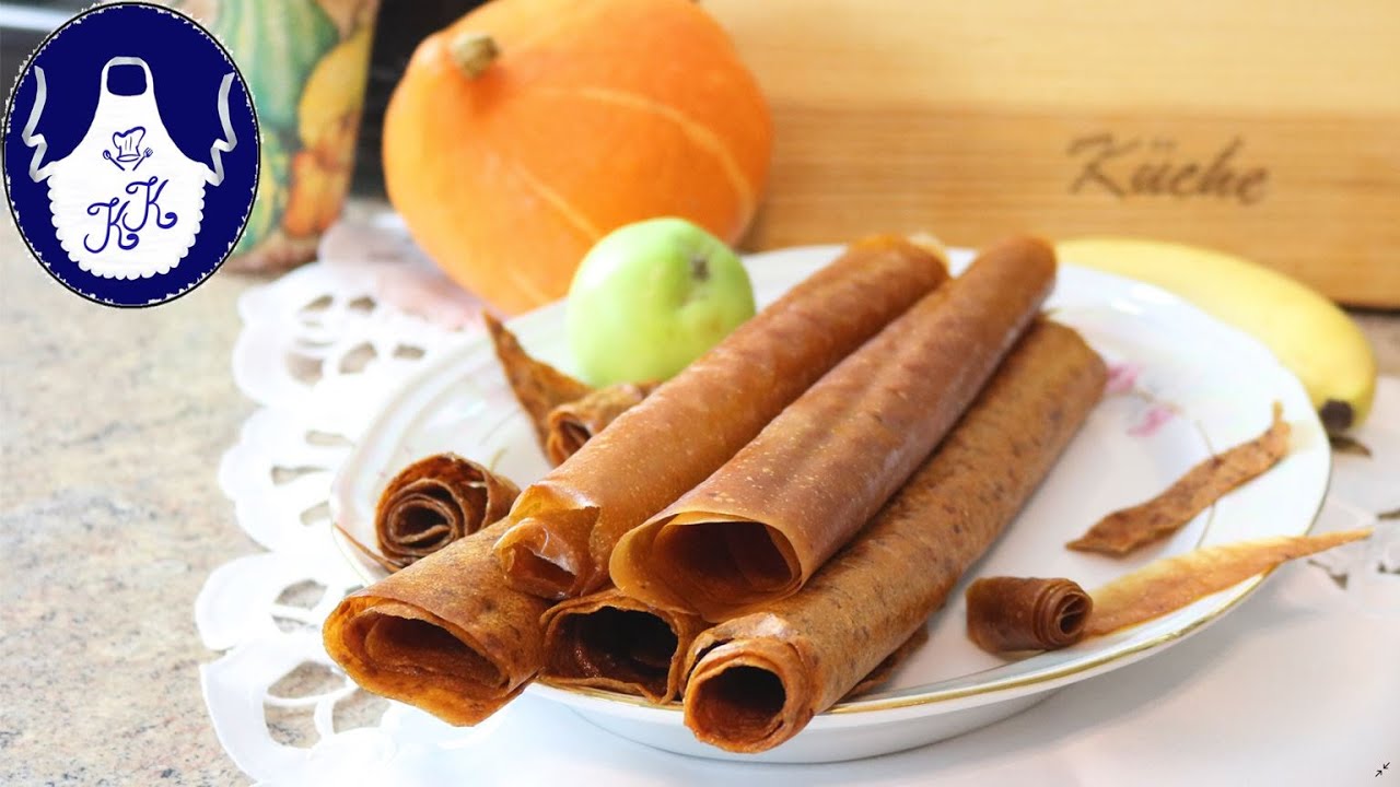 Fruchtleder aus Äpfel und Kürbis, richtig lecker / in 2 Varianten