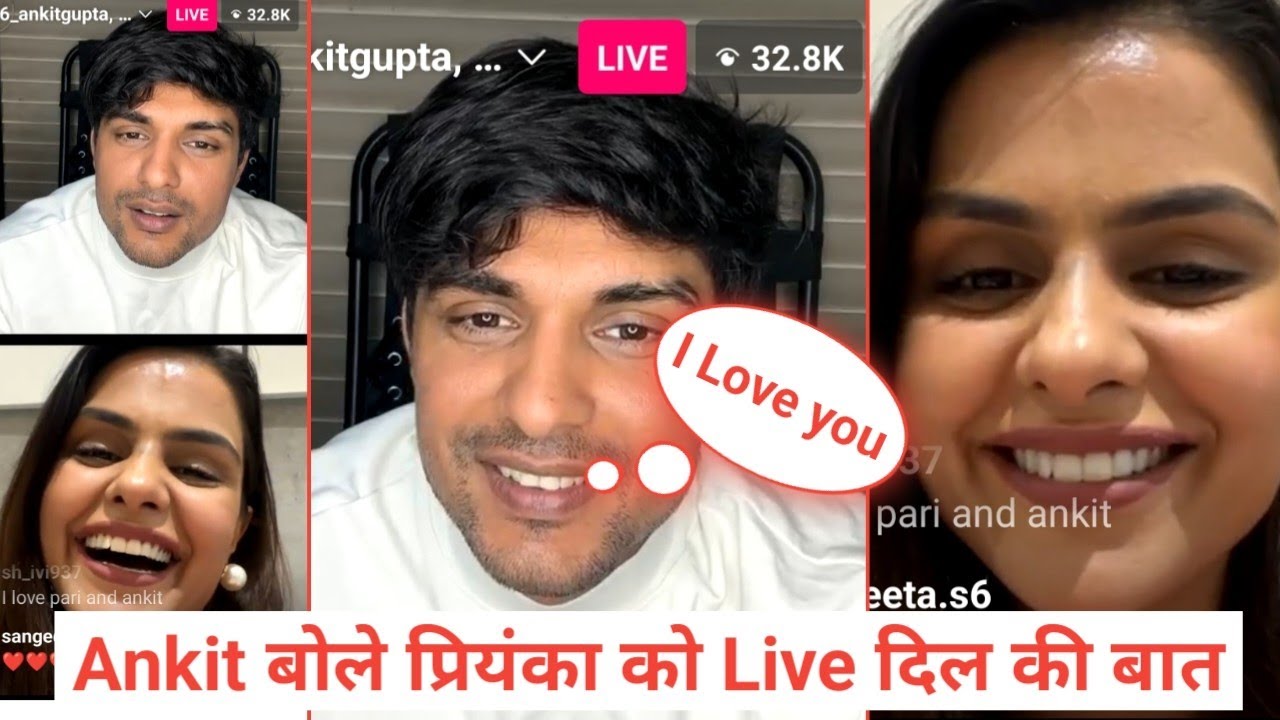 Priyanka Choudhary And Ankit Gupta Frist Instagram Live After Bigg Boss 16, Priyankit Instagram Live
