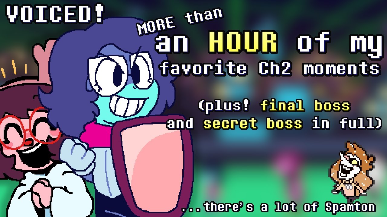 MORE than an hour of my fav Deltarune moments, voiced (Chapter 2)