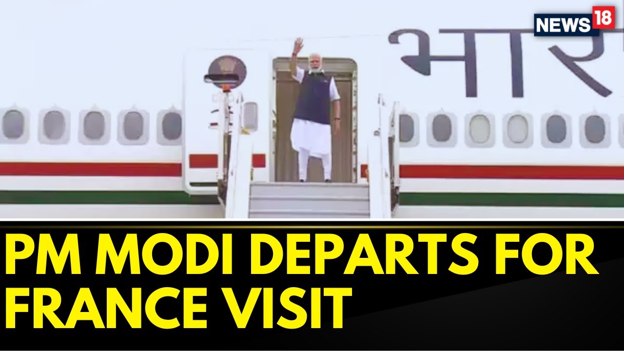PM Modi Leaves For Two Day France Visit From Delhi Airport, To Attend Bastille Day Event | News18