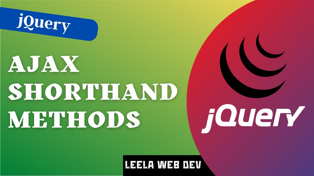 14. jQuery Ajax Shorthand Methods | $.get | $.post | $.load methods - jQuery