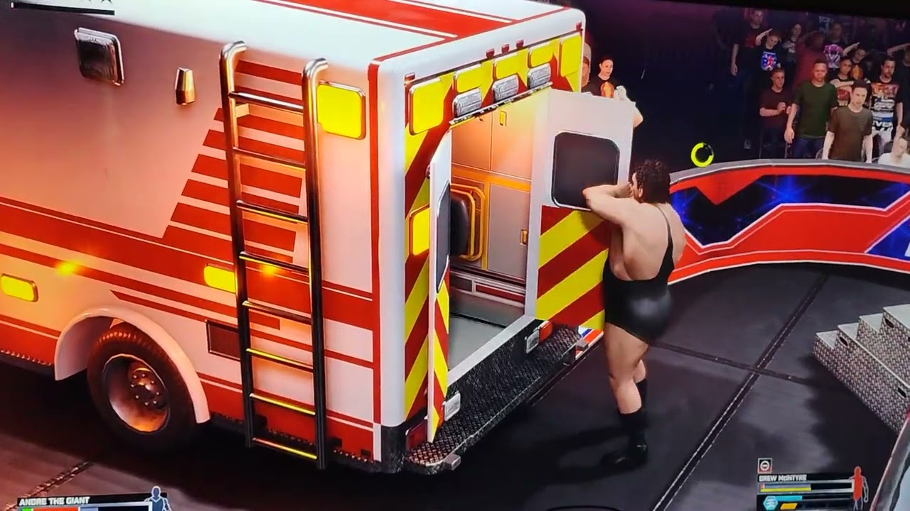 Playing WWE 2k25 world tour las Vegas the jokers will be wild match 5 ambulance match 6/28/25