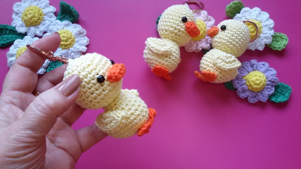 Patito de agua // Llavero amigurumi // Teje con GanchiBol