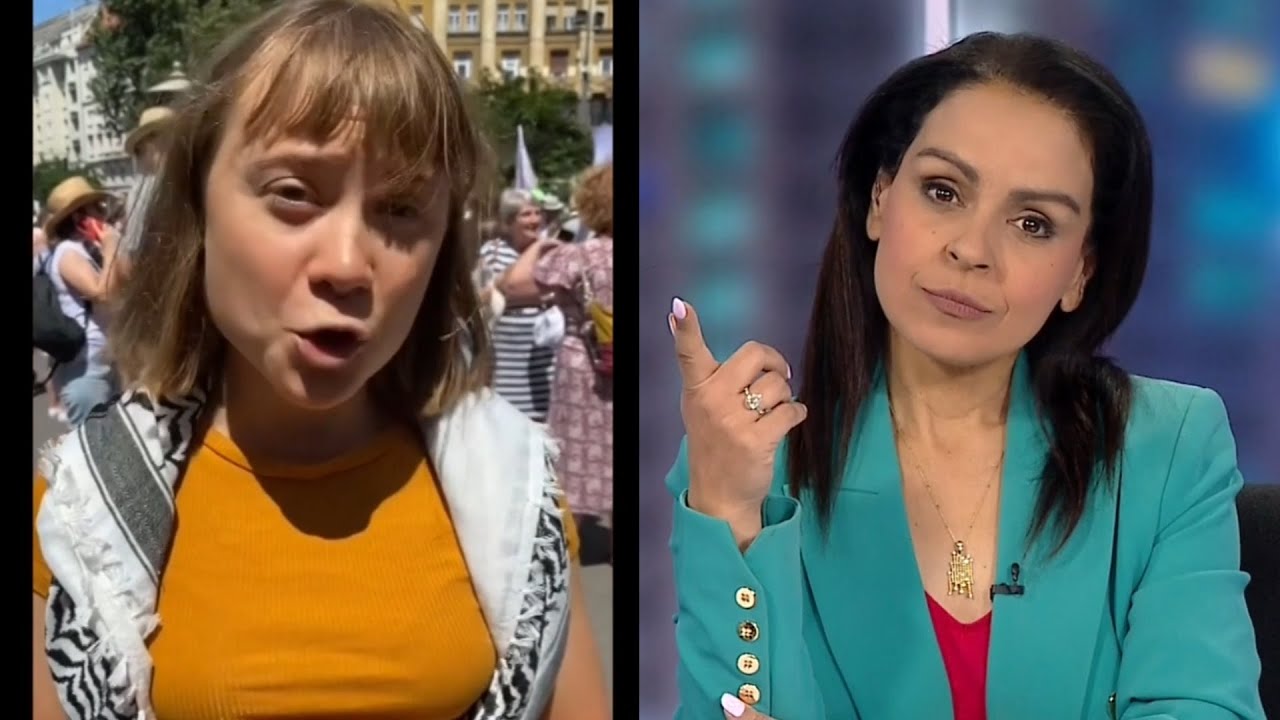 Lefties Losing It: Confused Greta Thunberg ranting in Budapest