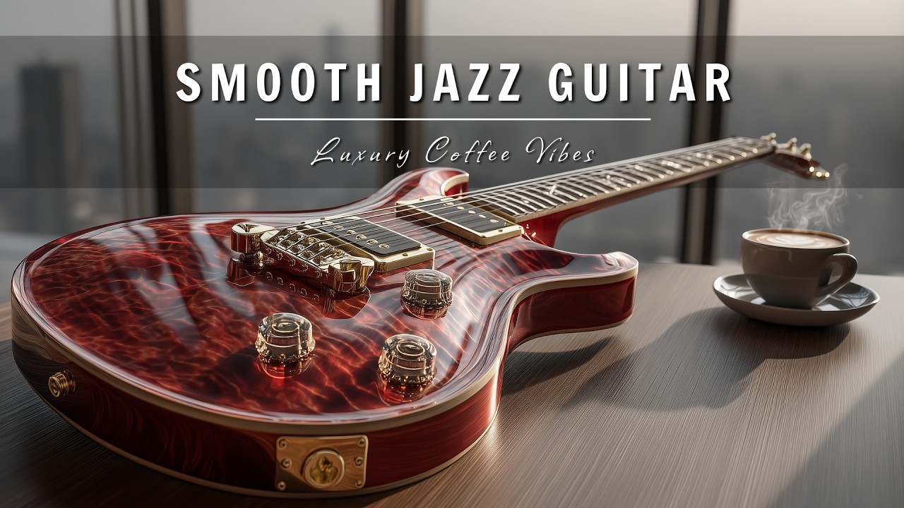 Smooth Jazz Guitar Music - Luxury Cafe Vibes • Relaxing Guitar Music for Cafe, Study & Work