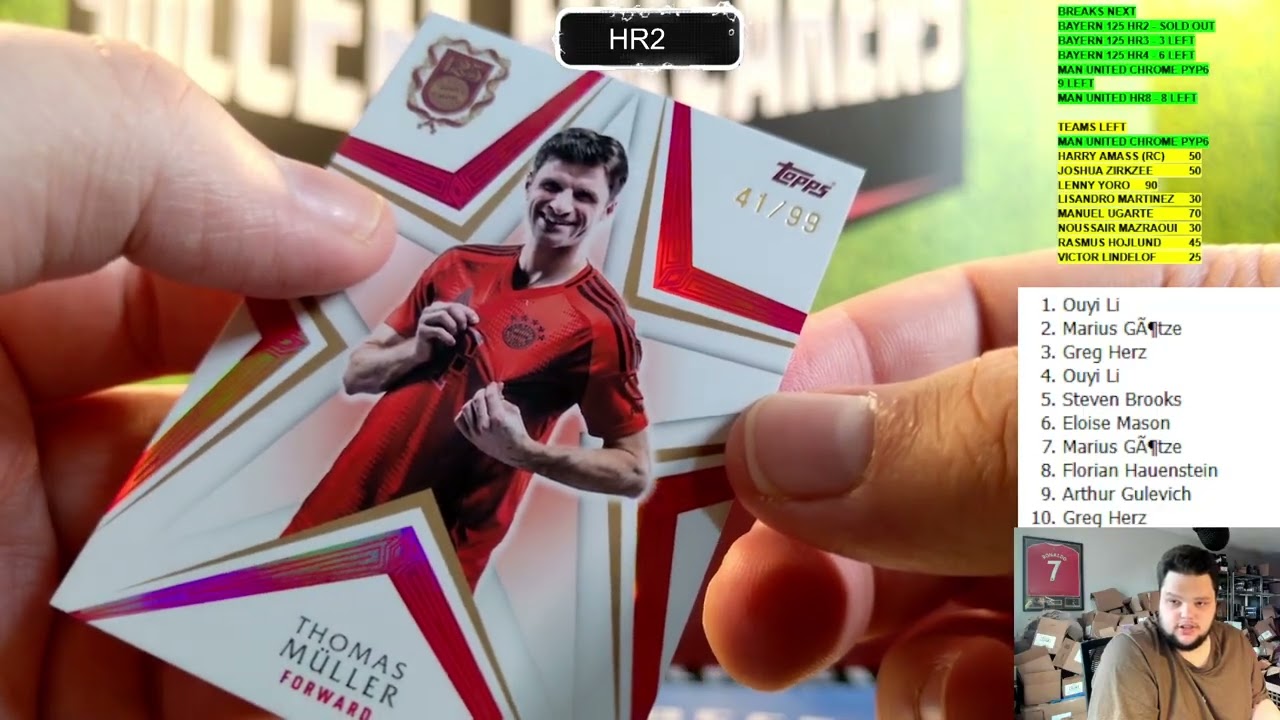 2025 Topps FC Bayern München 125th Anniversary Soccer 1 Box/Case, High Roller SERIAL # Break #HR2