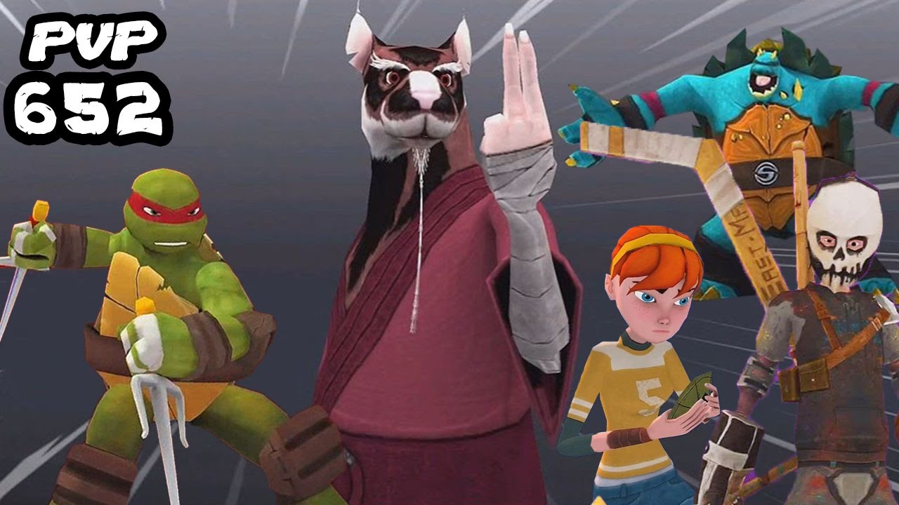 TMNT Legends PVP 652 (Slash, Splinter, April O'Neil, Casey Jones, Raphael)