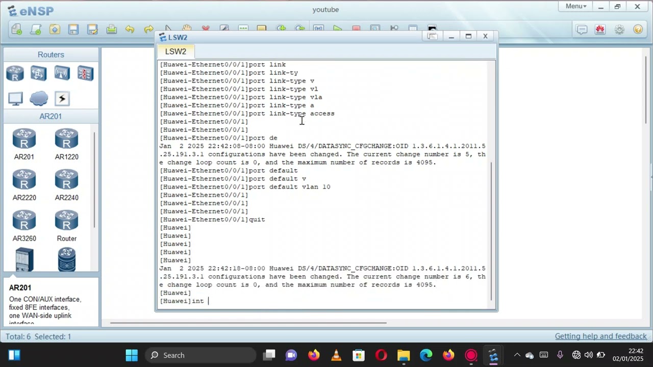 VLAN CONFIGURATIONS ON HUAWEI SWITCH