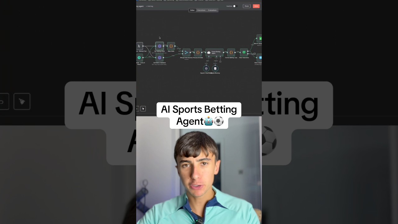 AI Sports Betting Agent🤖⚽️ #n8n #aiagents #sportbettingtips