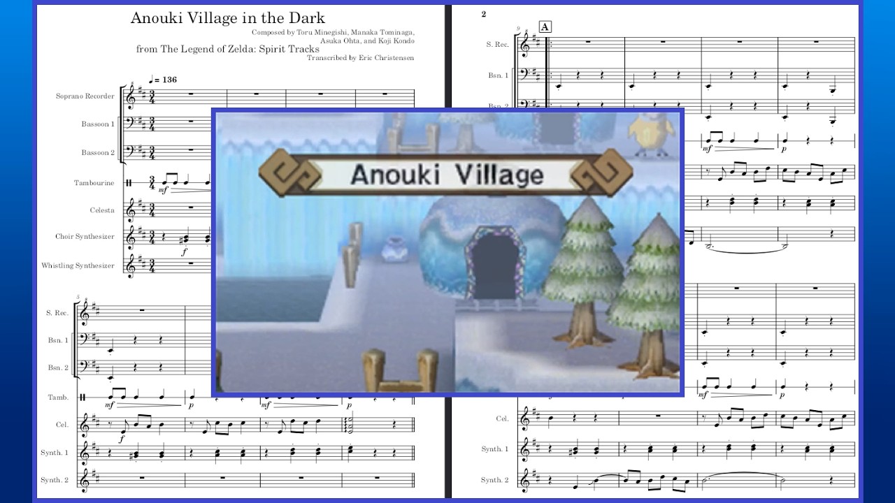 Anouki Village in the Dark - The Legend of Zelda: Spirit Tracks