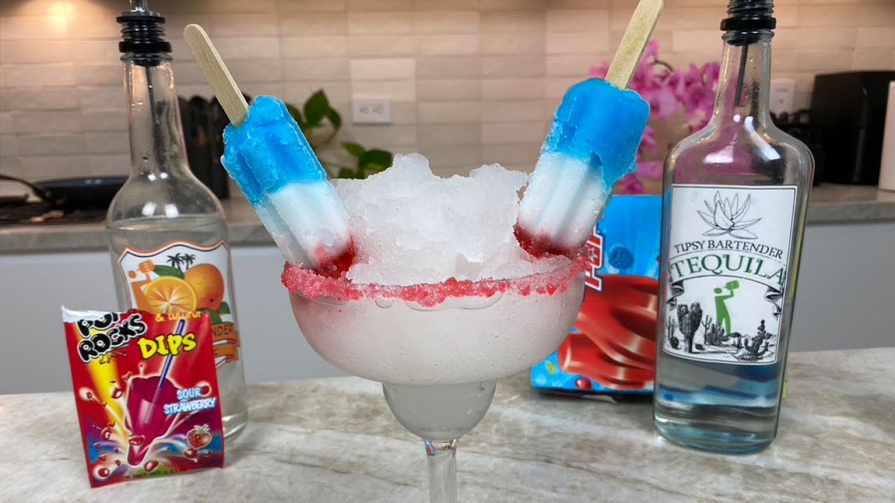 4th of July Bomb Pop Margarita