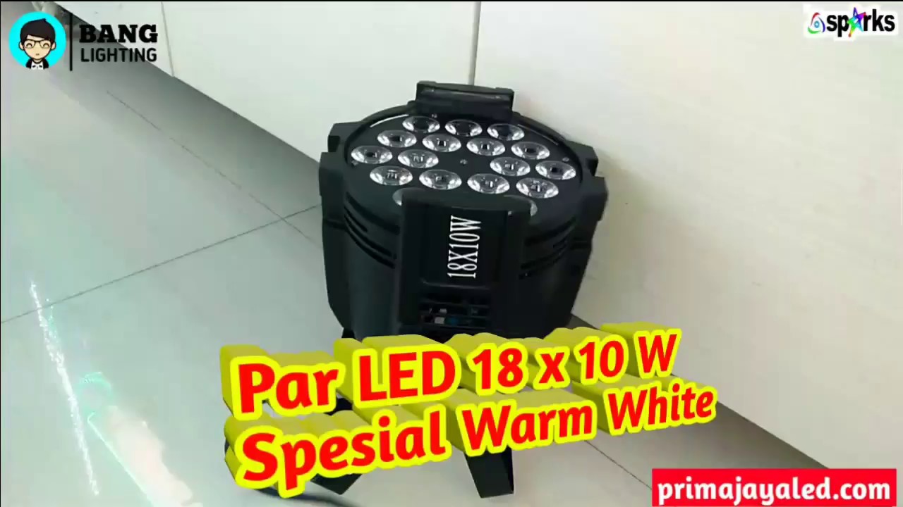 Par LED 18 x 10 W Spesial Warm White - Prima Jaya LED