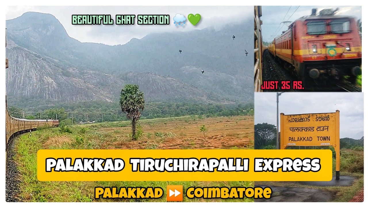 🚂Palakkad Town Tiruchirapalli Express Travel Vlog!! Palakkad 2️⃣ Coimbatore Jn | Passenger | Vlog 29