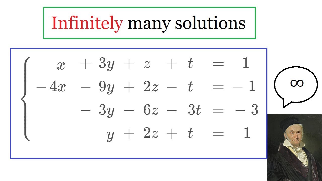 Infinitely many solutions