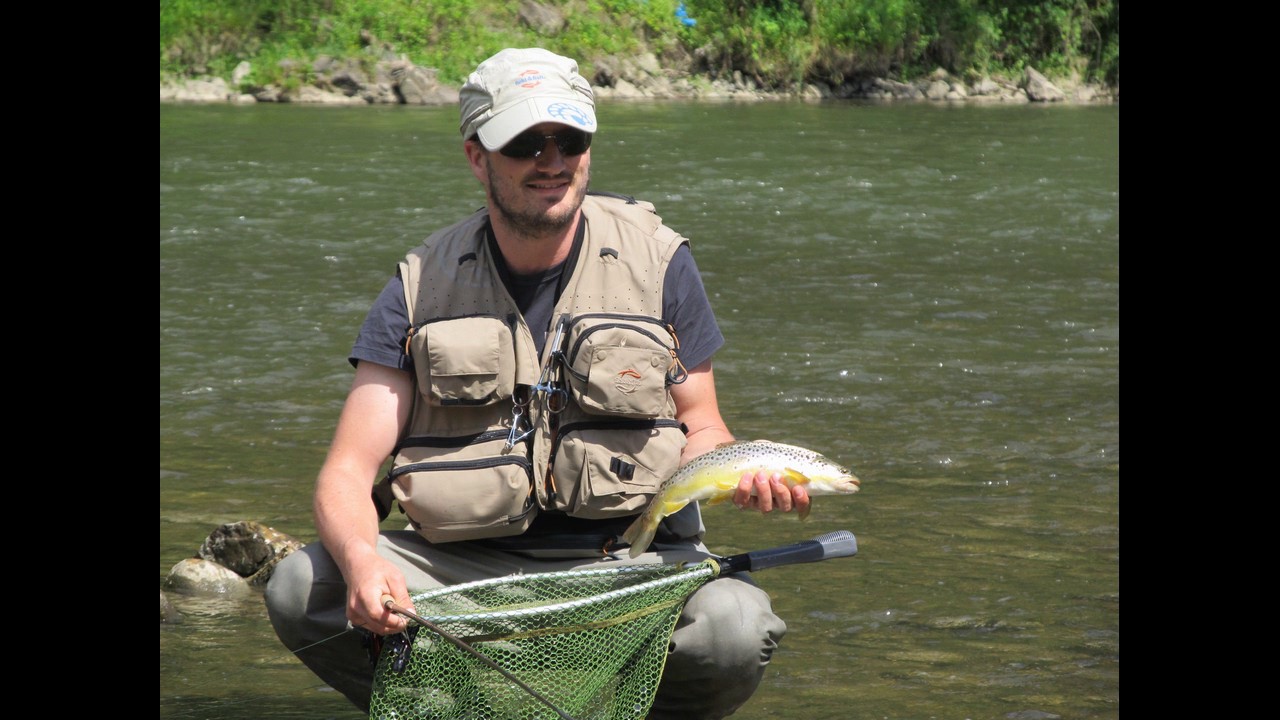 Fliegenfischen in Polen Dunajec Fluss
