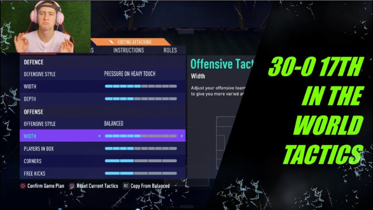 30-0 17TH IN THE WORLD WITH THE MOST OVER POWERED TACTICS IN FIFA 21!