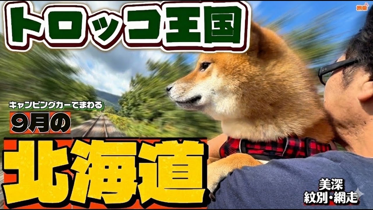 ④美深·紋別·網走 トロッコとキタキツネとマイナス２０℃体験 キャンピングカーでまわる9月の北海道【キャンピングカーで柴犬たちと車中泊】