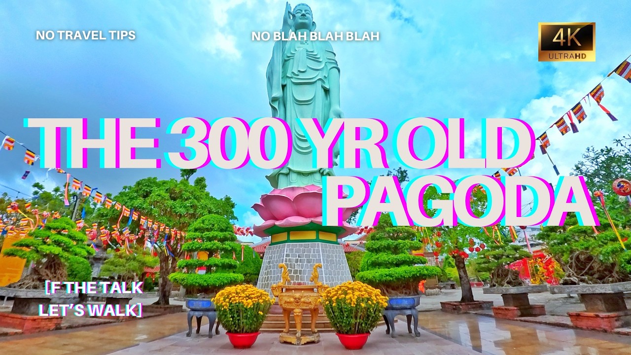 Walking Tour - 300 Year Old Pagoda - Quy Nhon, Vietnam - 4K