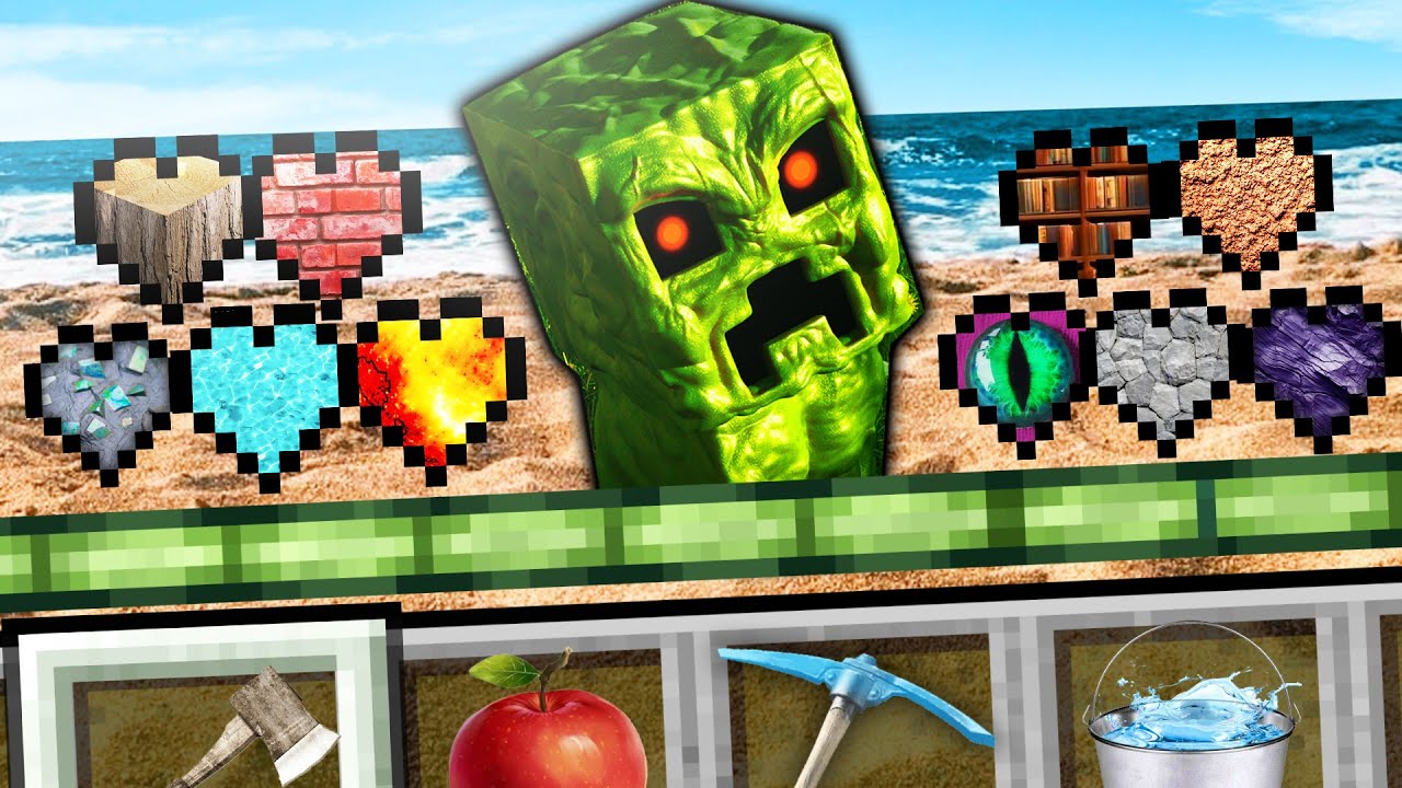 Minecraft PERO los CORAZONES = REALISMO 🤯