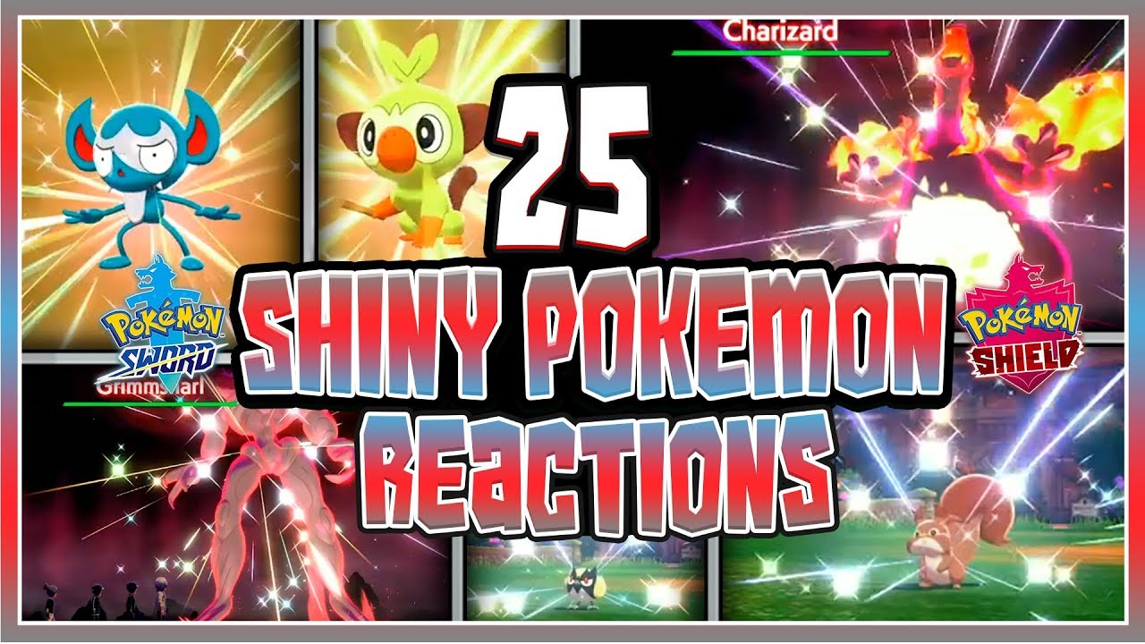 25 AMAZING SHINY REACTIONS MONTAGE IN POKEMON SWORD & SHIELD (1-25)