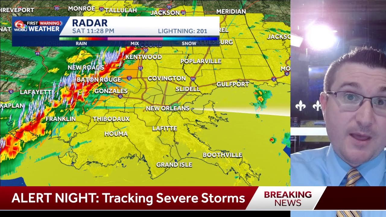 LIVE: Tracking Strong Line Of Storms