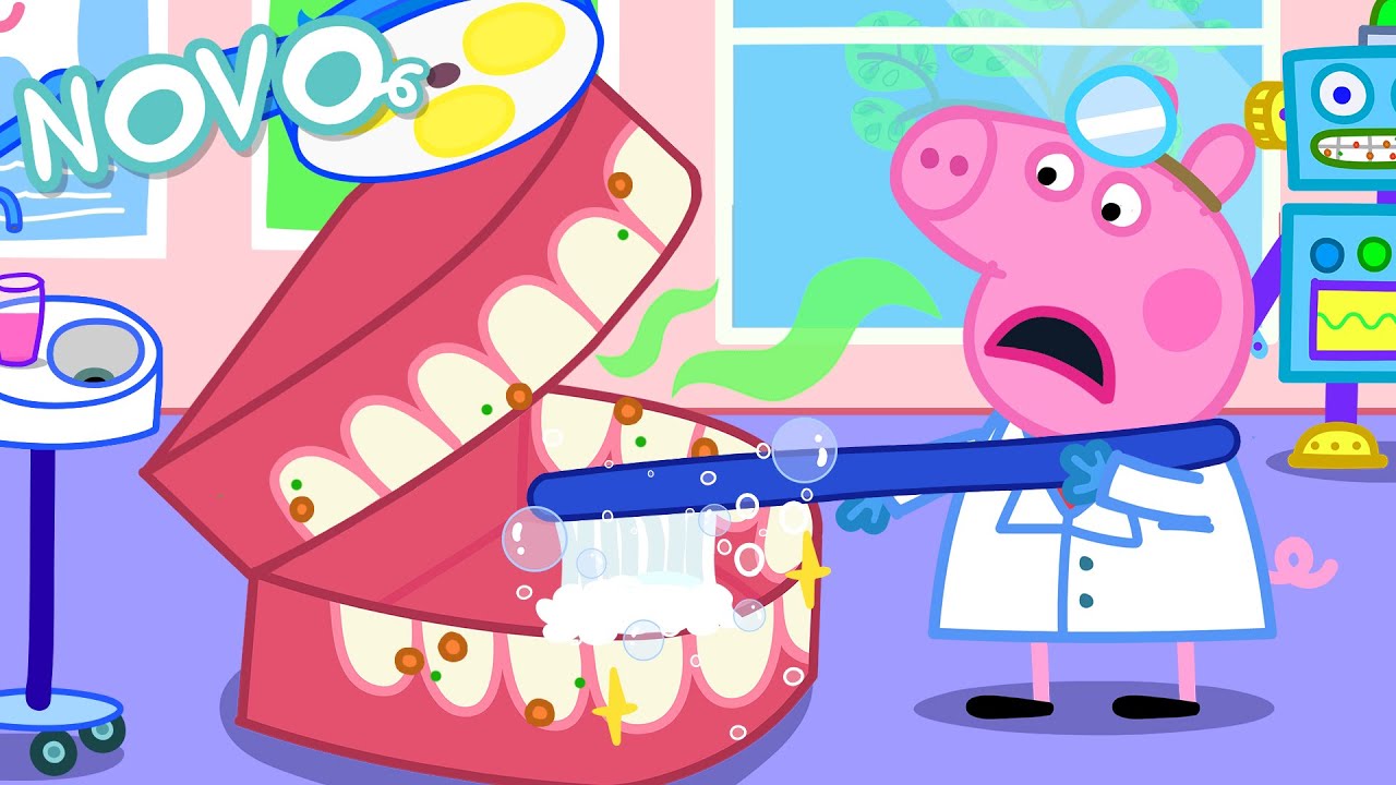 Peppa Pig Português Brasil 🦷 Dentes Gigantes 🪥 NOVO Contos da Peppa Pig