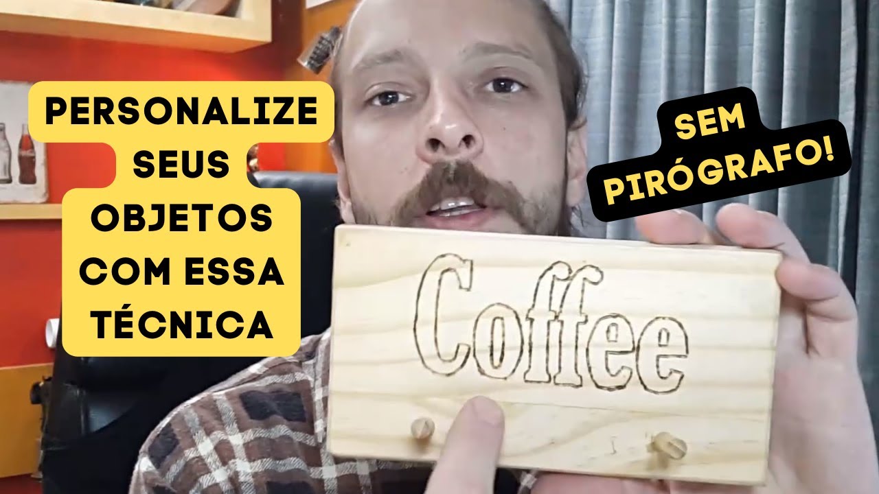 COMO ESCREVER NA MADEIRA COM UMA FERRAMENTA QUE VOCÊ JÁ TENHA!