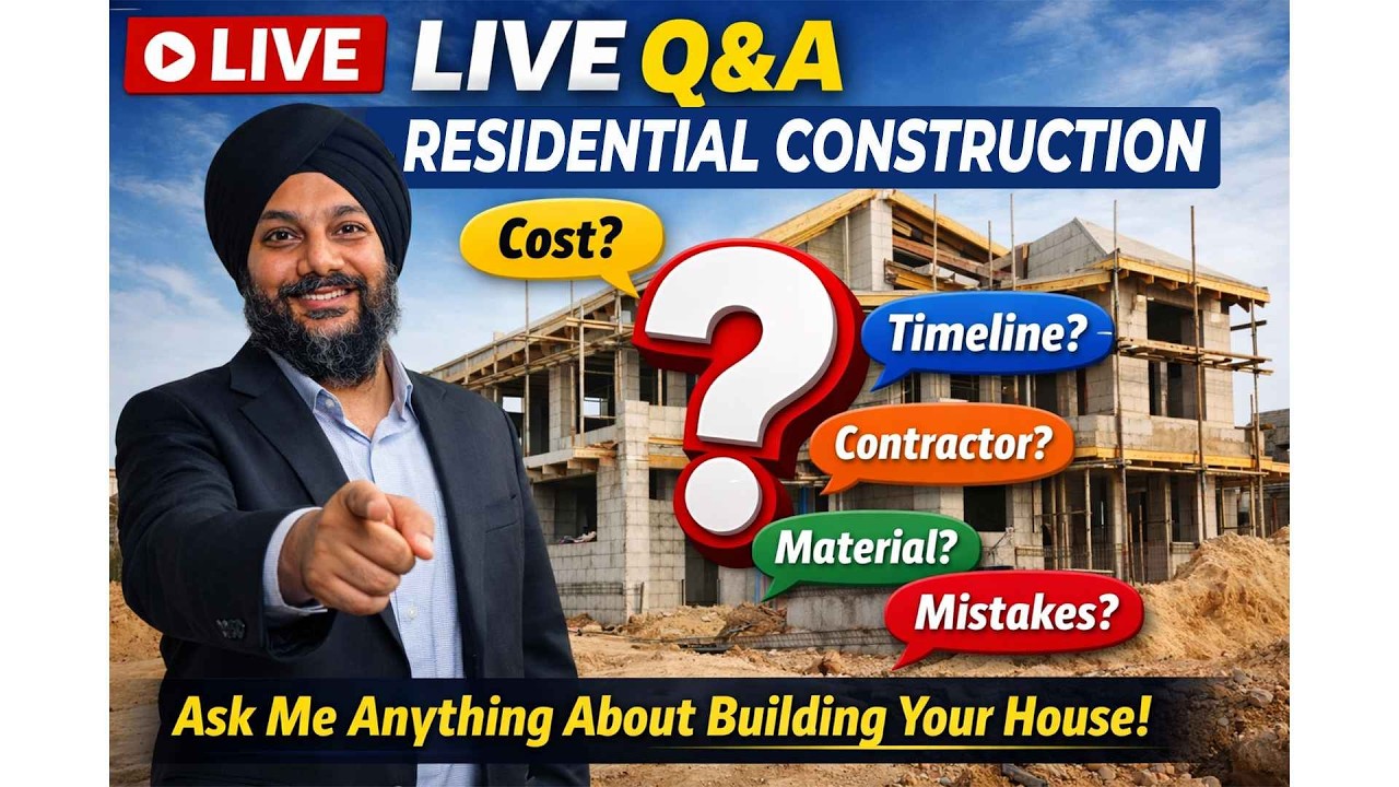 First Time Building a  Home? Q & A  on residential construction Watch This! #home #residential