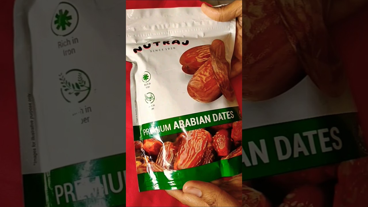 Nutraj premium Arabian dates 😋 #dates #food #shorts