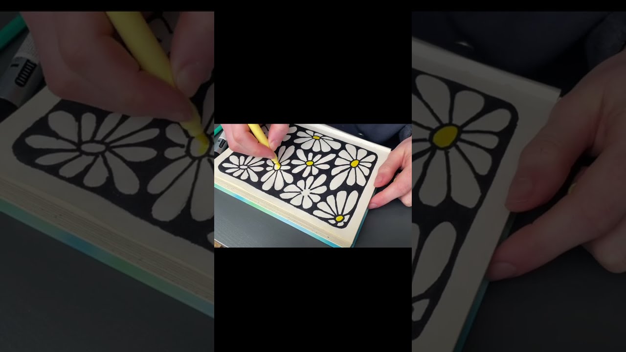 This Daisy Pattern Looks Hard… But It’s Easy! | Drawing Tutorial