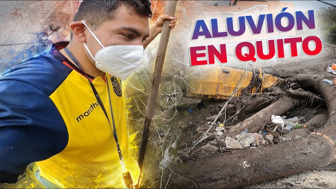 😭IMPACTANTE🚨 DESTRUCCIÓN EN QUITO (la montaña se metió en la ciudad )⛈️