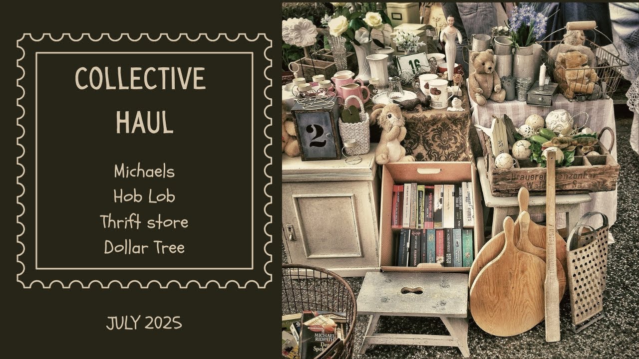 🛍️🛍️🛍️ Collective Haul - Ollie's, Michaels, Hob Lob, Dollar Tree, & Thrift Stores - July 2025