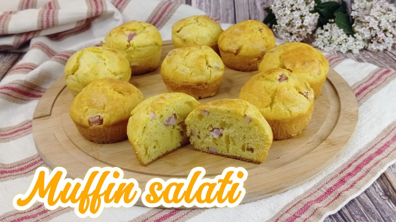 MUFFIN SALATI i più buoni del mondo, morbidi e saporiti, pronti in soli 5 minuti!