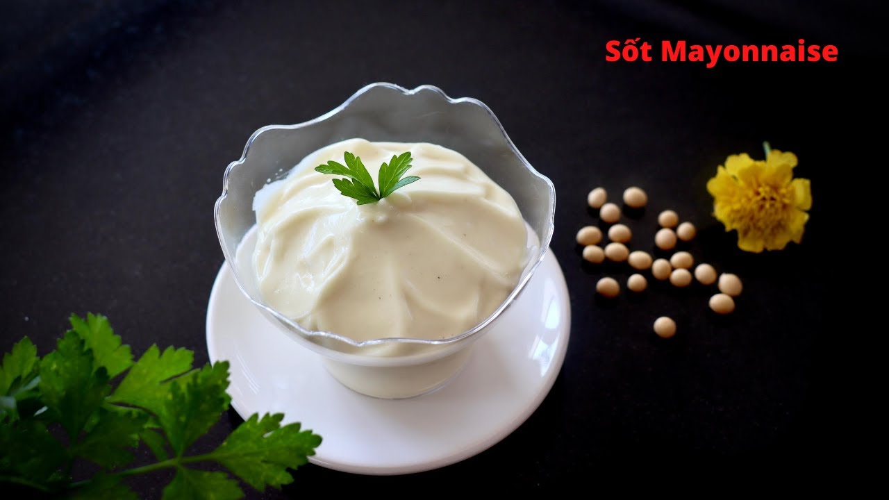Làm sốt Mayonnaise bằng sữa Đậu Nành, chay mặn đều dùng được - Vegan Mayonnaise -Mai Khôi.