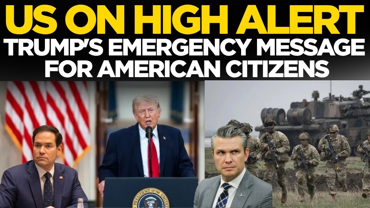 LIVE | Trump Declares EMERGENCY From Whitehouse; Drops NUCLEAR Bombshell On Iran, Russia, Israel