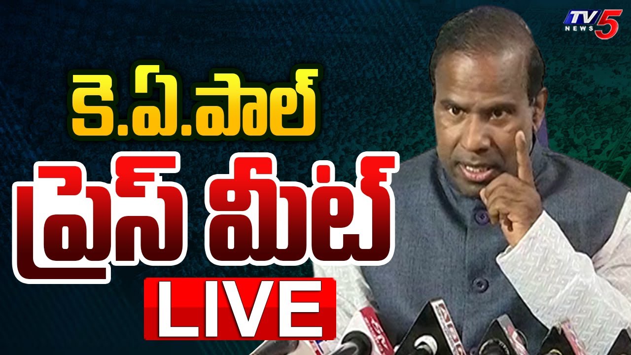 LIVE : Dr KA Paul Sensational Press Meet LIVE | TV5 News