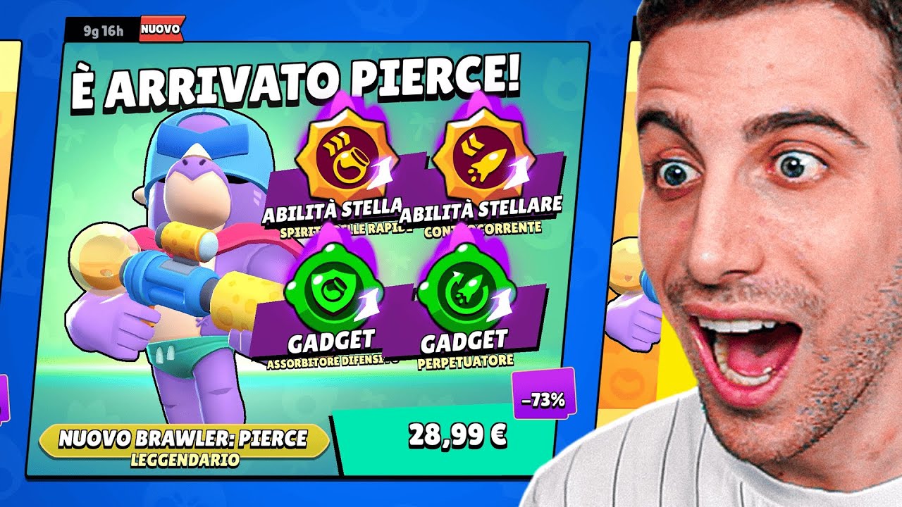 Shoppo PIERCE MAXATO! *NUOVO* Brawler Leggenderio! Brawl Stars ITA!