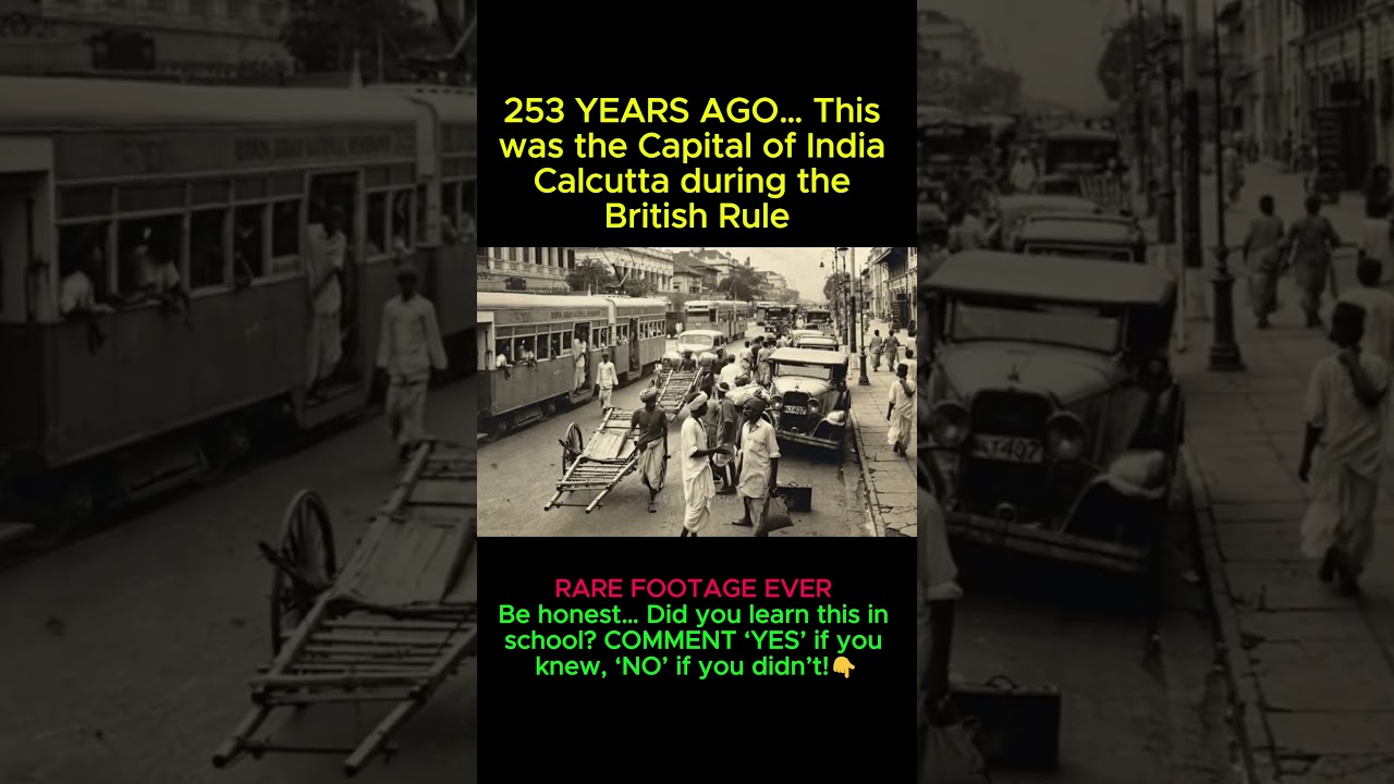 253 YEARS AGO… Calcutta Was India’s Capital 😳 | Rare Old India Footage 